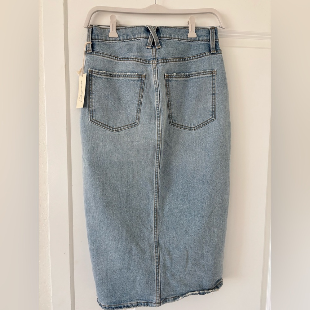 Universal Thread Light Blue Denim Midi Skirt - Picture 5 of 5